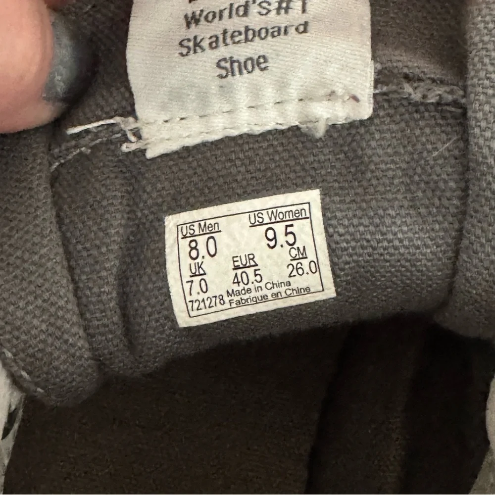 Gray High Top Vans Women’s size 9.5